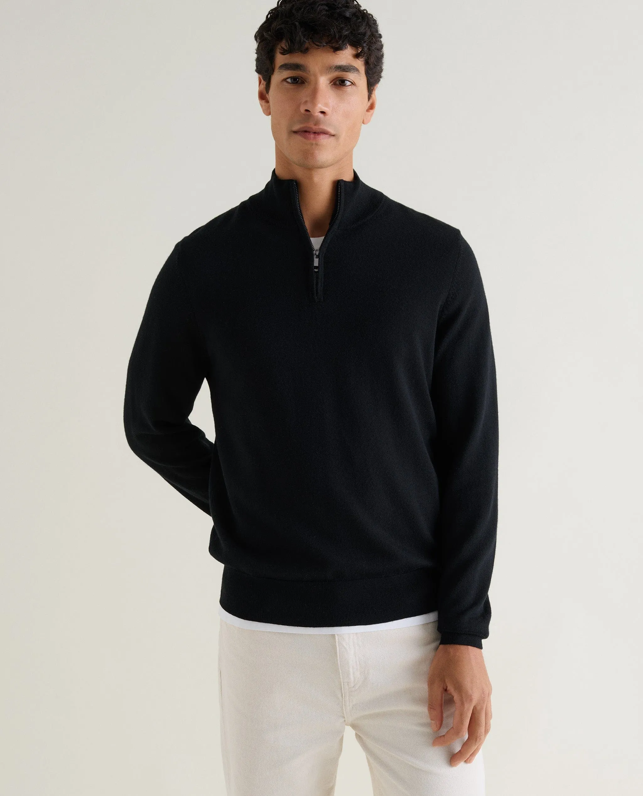 Men's Merino 1/4 Zip Jumper