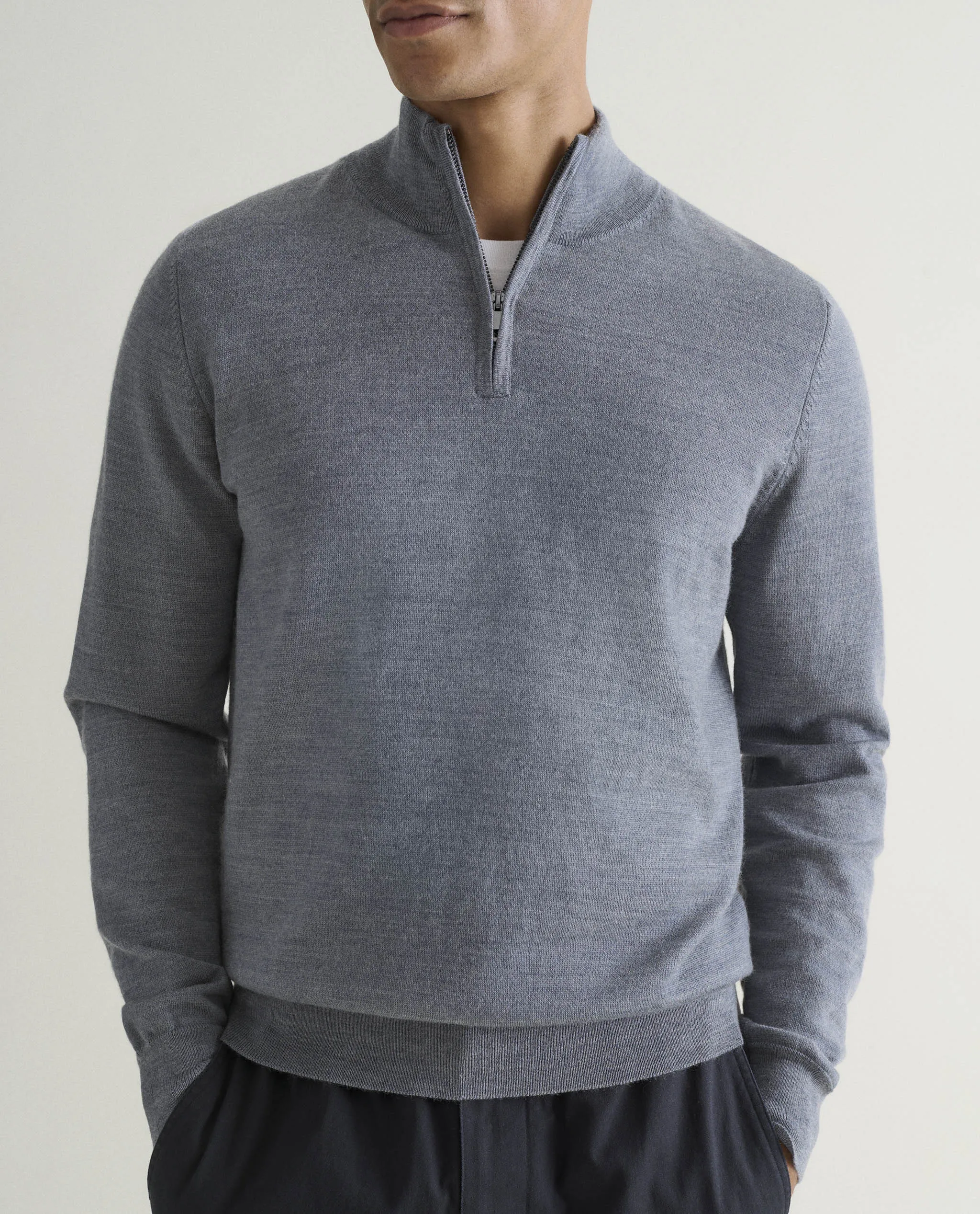 Men's Merino 1/4 Zip Jumper