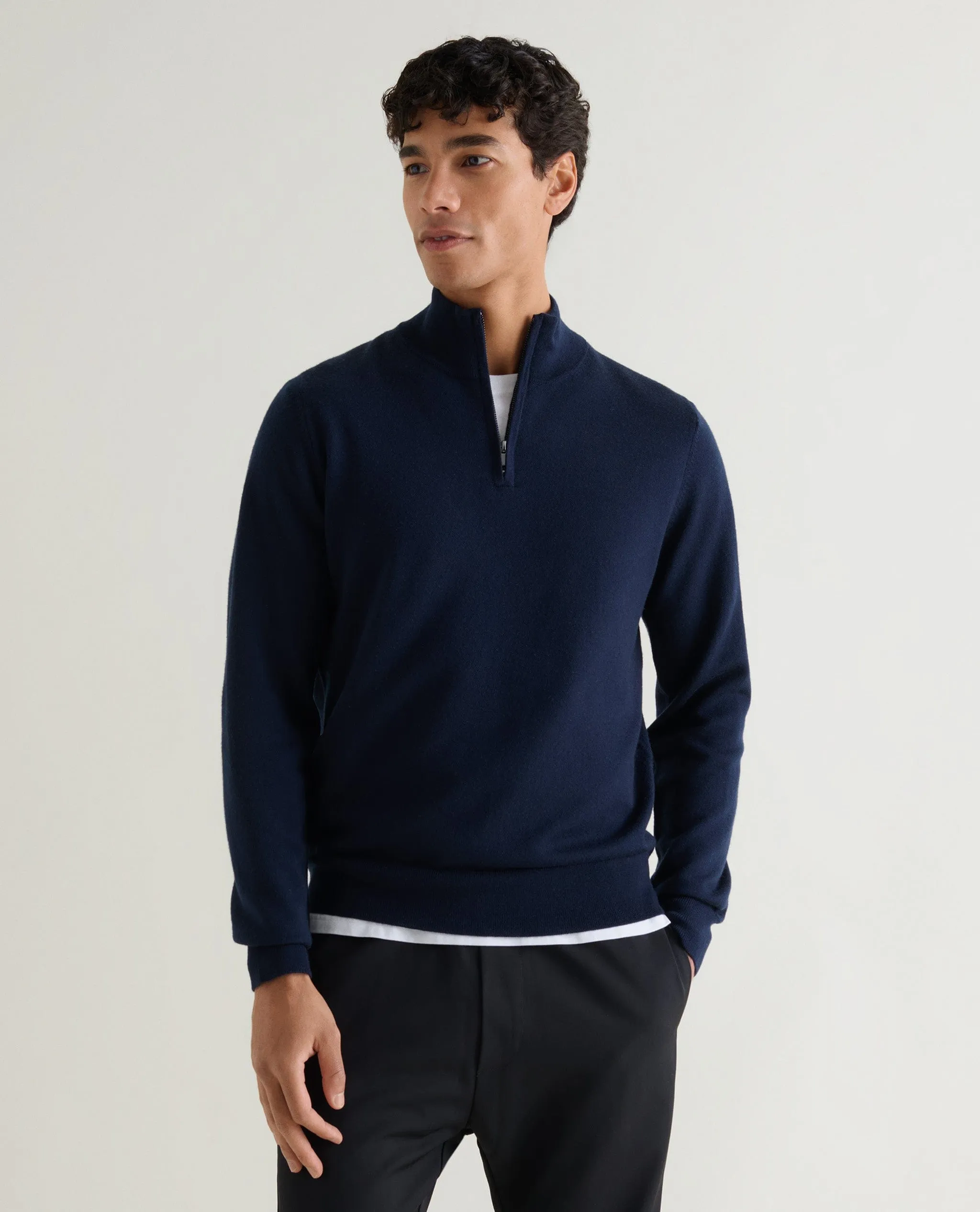 Men's Merino 1/4 Zip Jumper