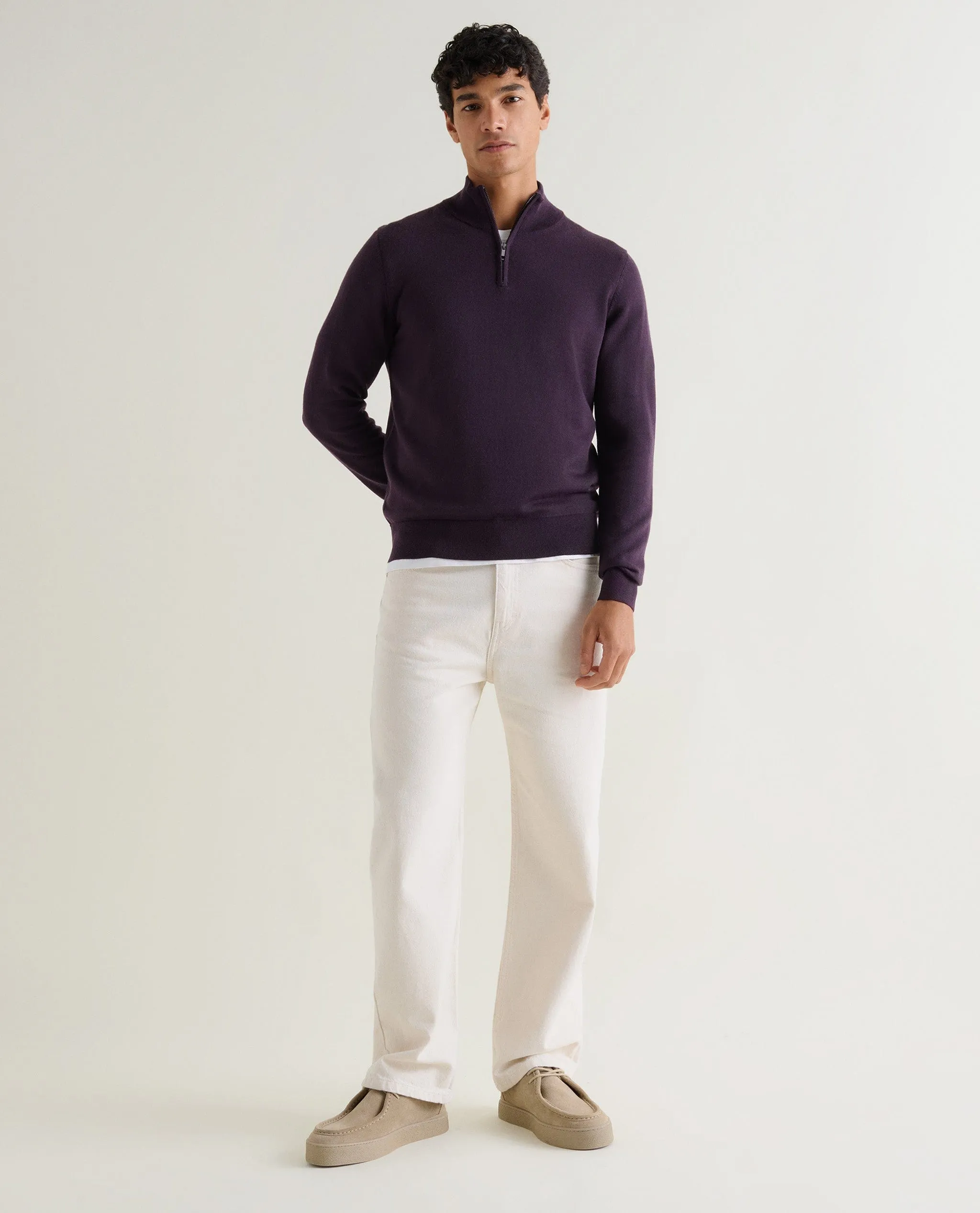 Men's Merino 1/4 Zip Jumper