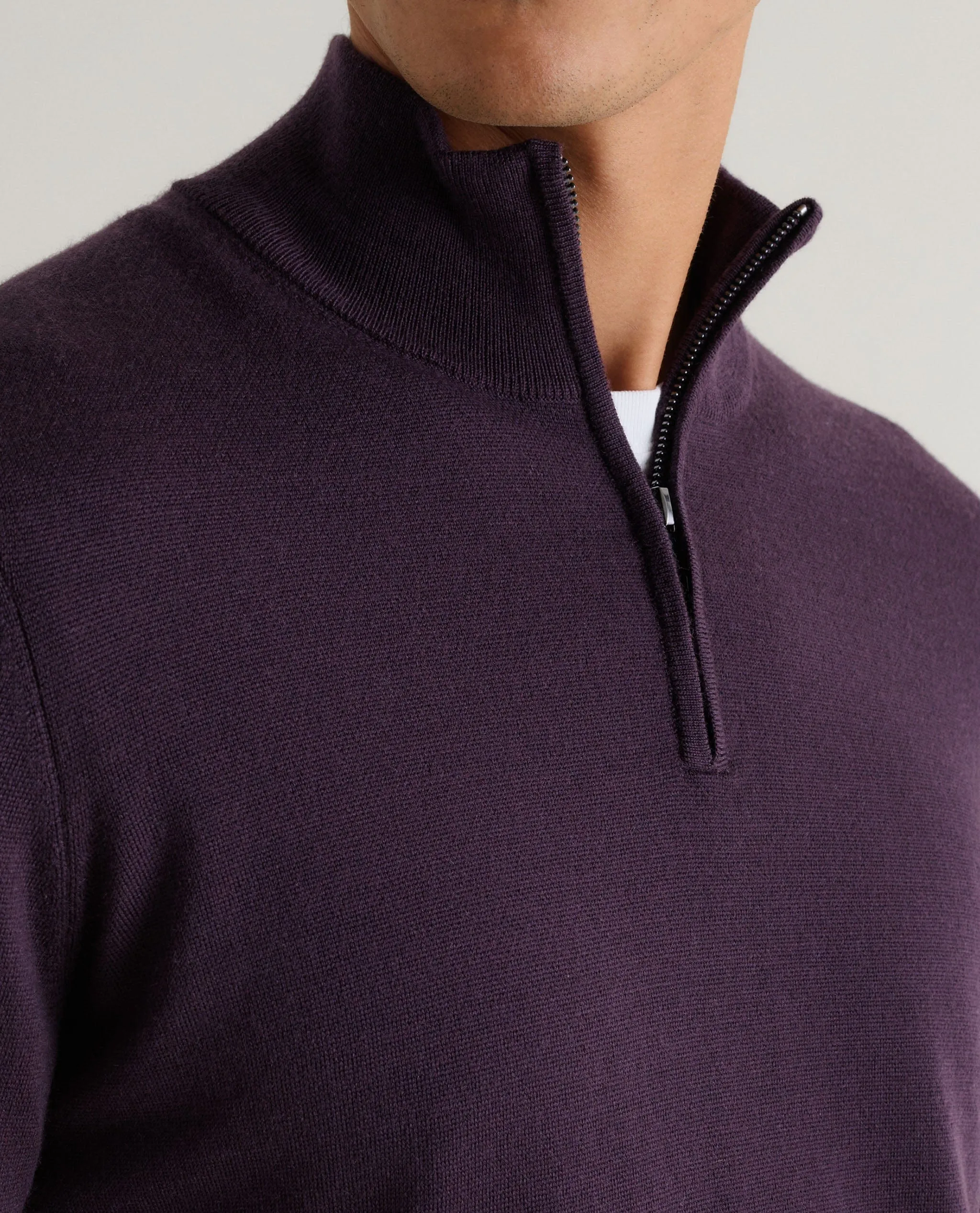 Men's Merino 1/4 Zip Jumper