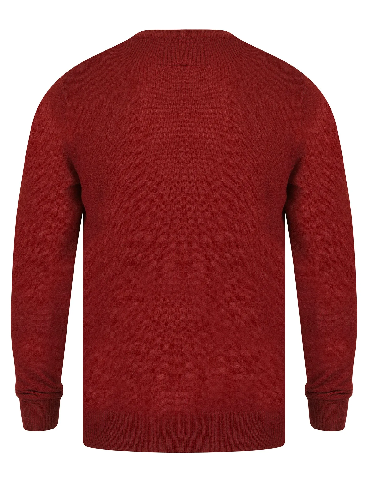 Men's Time For A Beer Novelty Knitted Christmas Jumper in Christmas Red - Merry Christmas