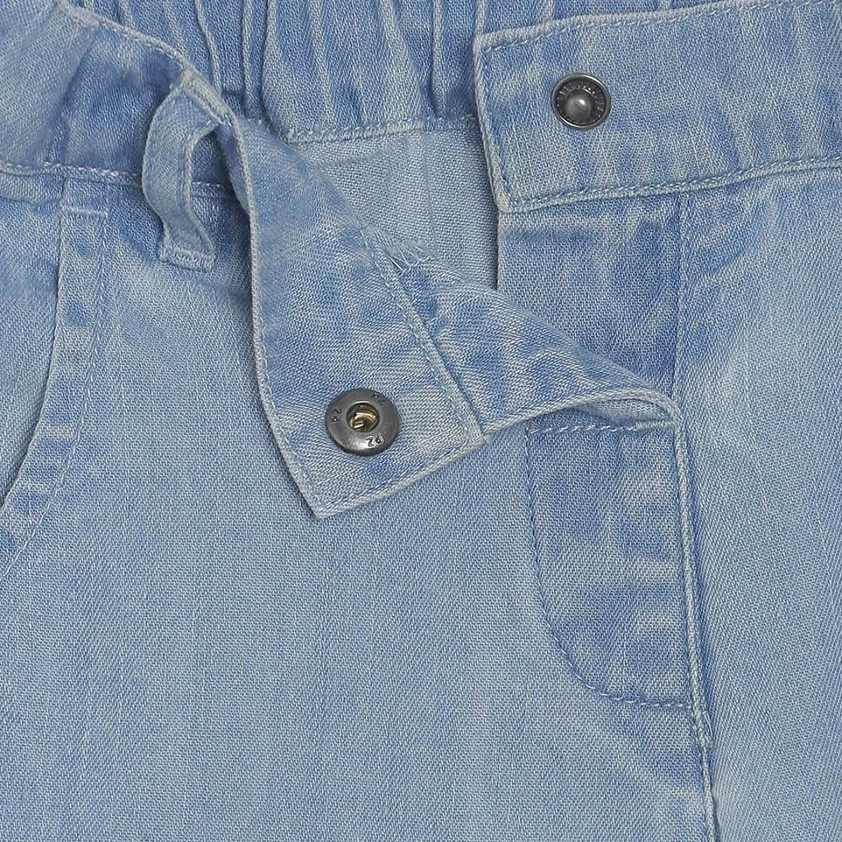 miniklub Baby Woven Cotton Lt Wash Color Denim Pant (6-12M)