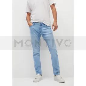 MNG Slim Fit Faded Light Wash Jeans