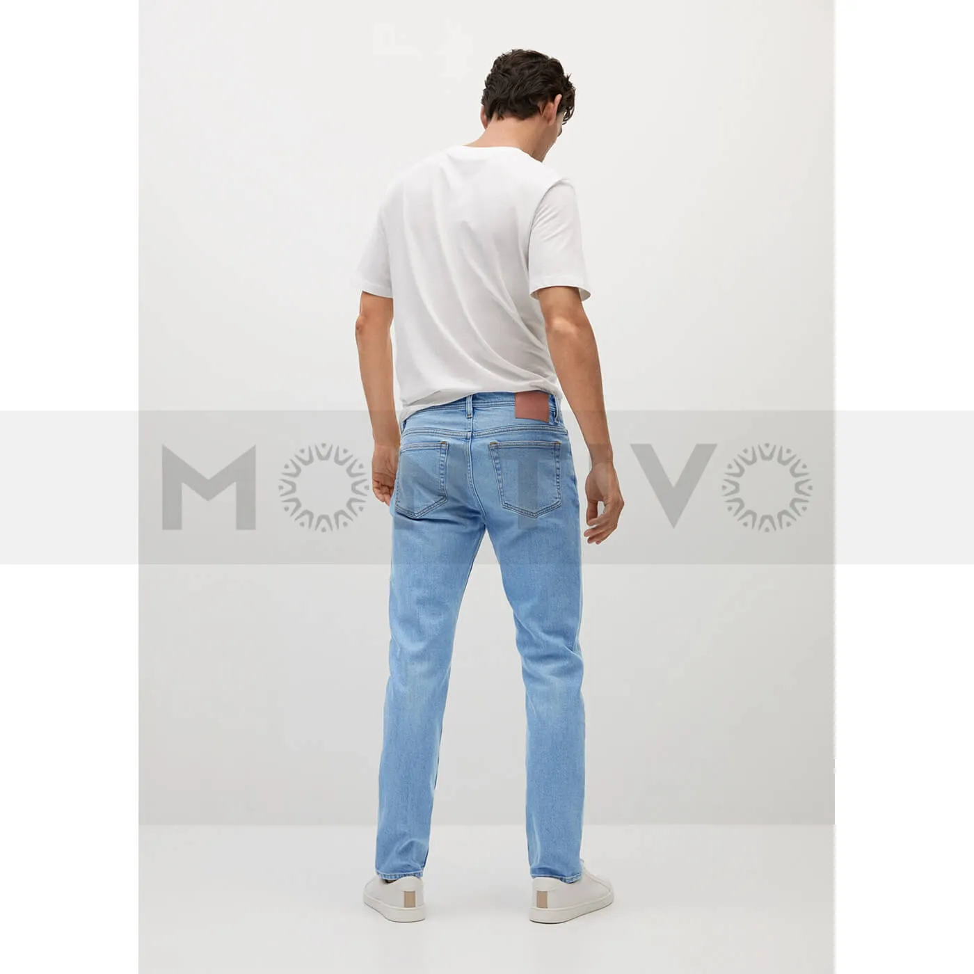 MNG Slim Fit Faded Light Wash Jeans