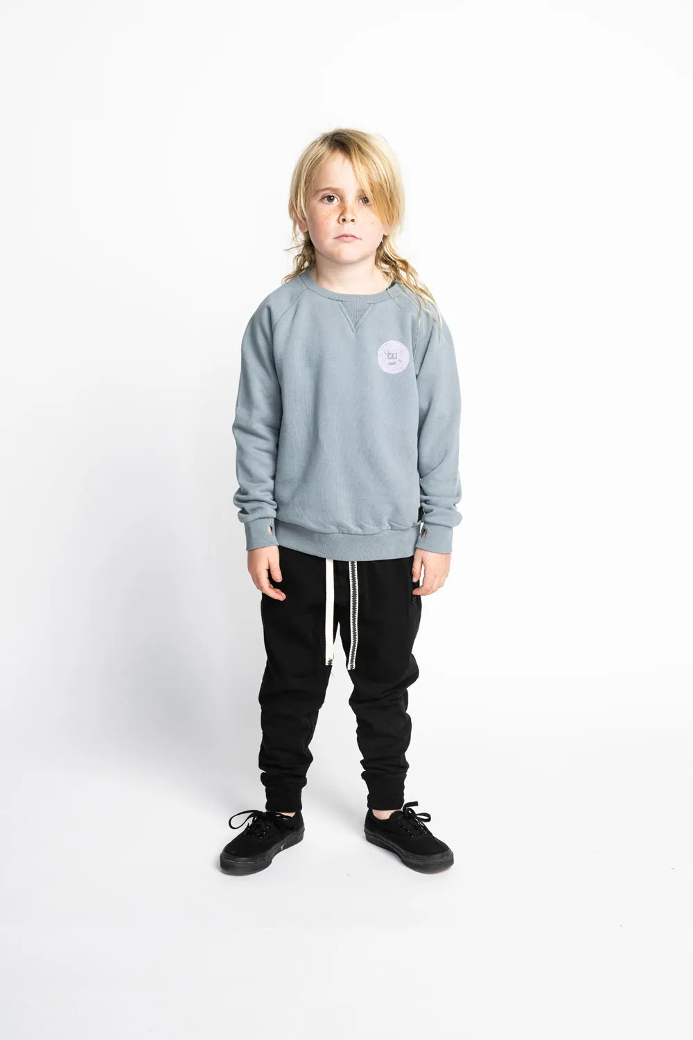 Munster Kids Stones Crew Mid Blue