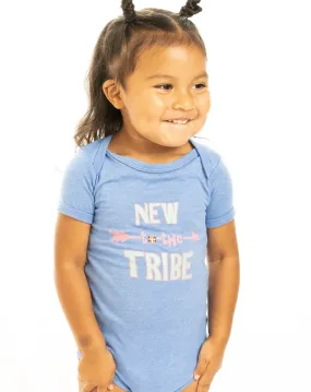 New to the Tribe Baby Bodysuit Turquoise/Pink
