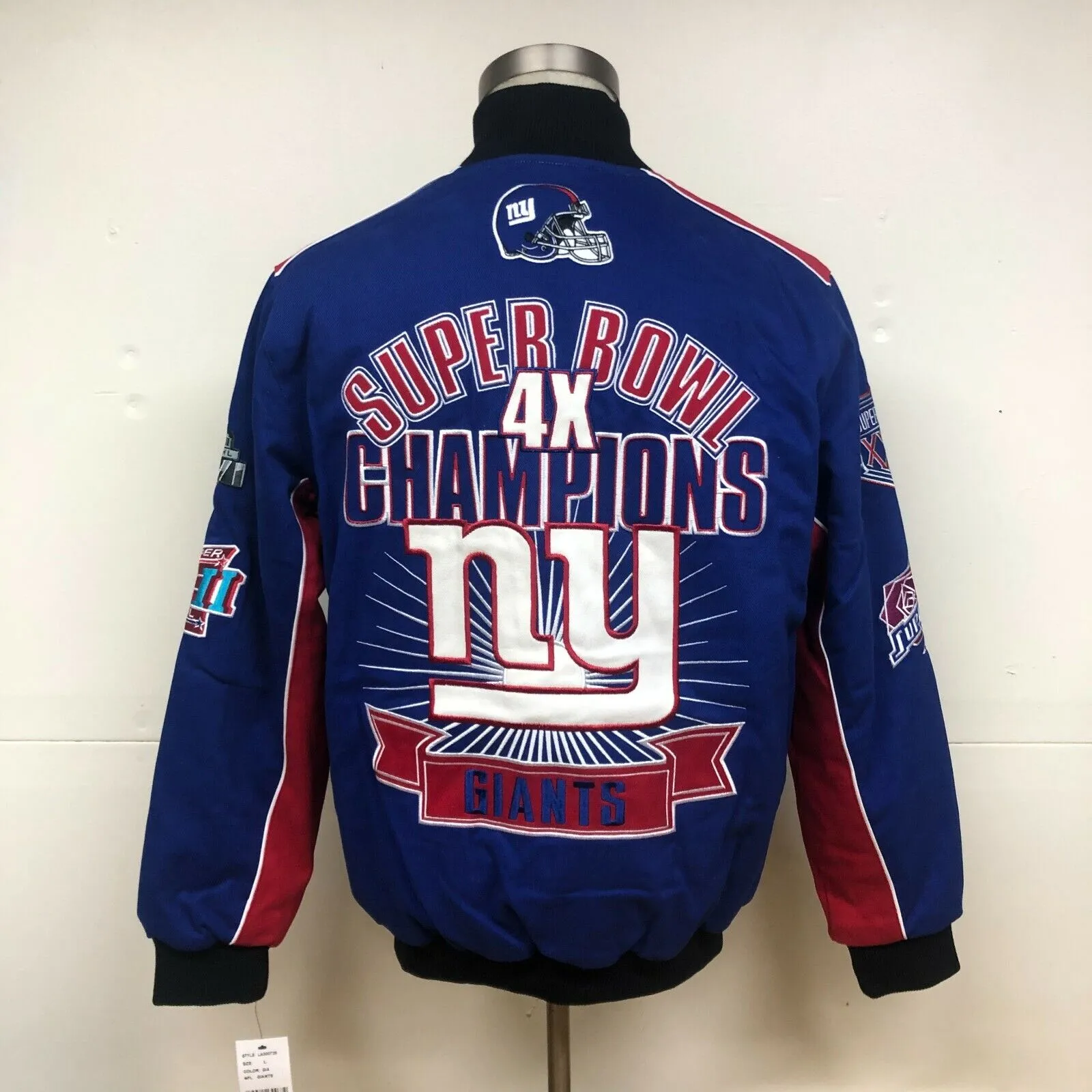New York Giants 4-Time Superbowl Champions Jacket