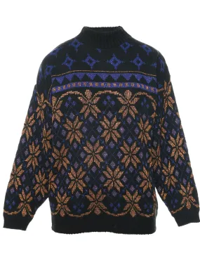 Nordic Black Jumper - M