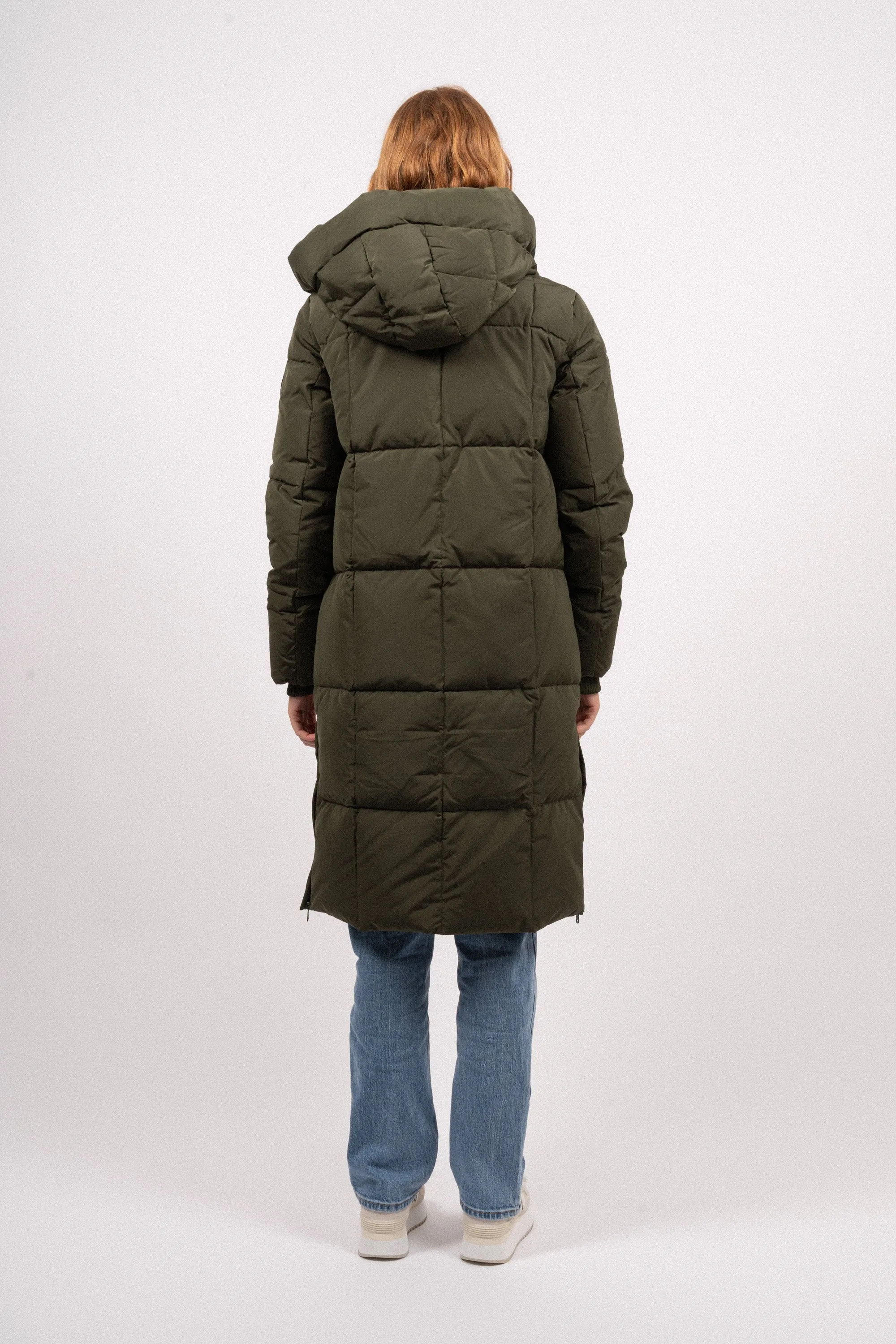 Nova Square Down Coat - Forest Night