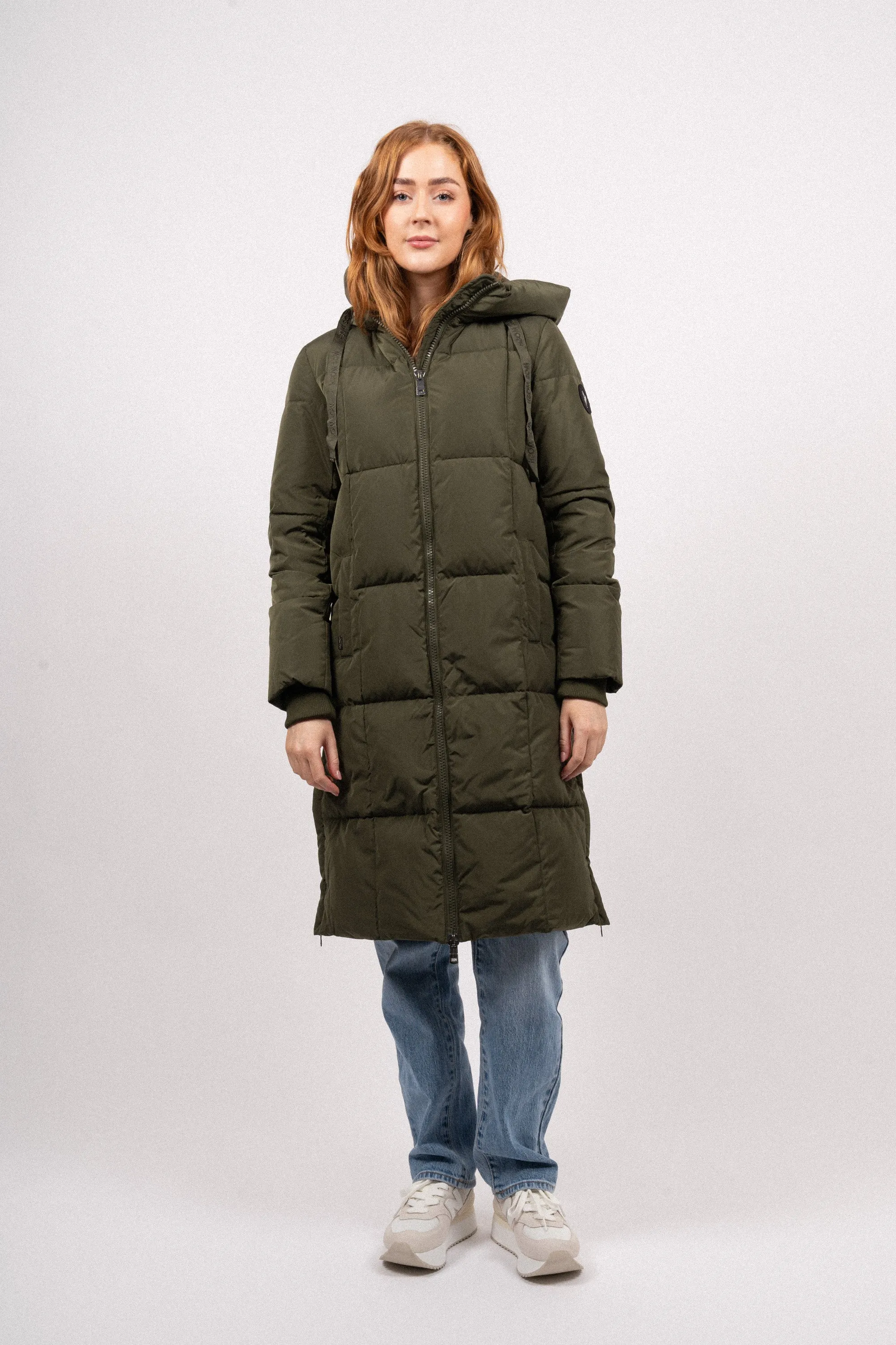 Nova Square Down Coat - Forest Night