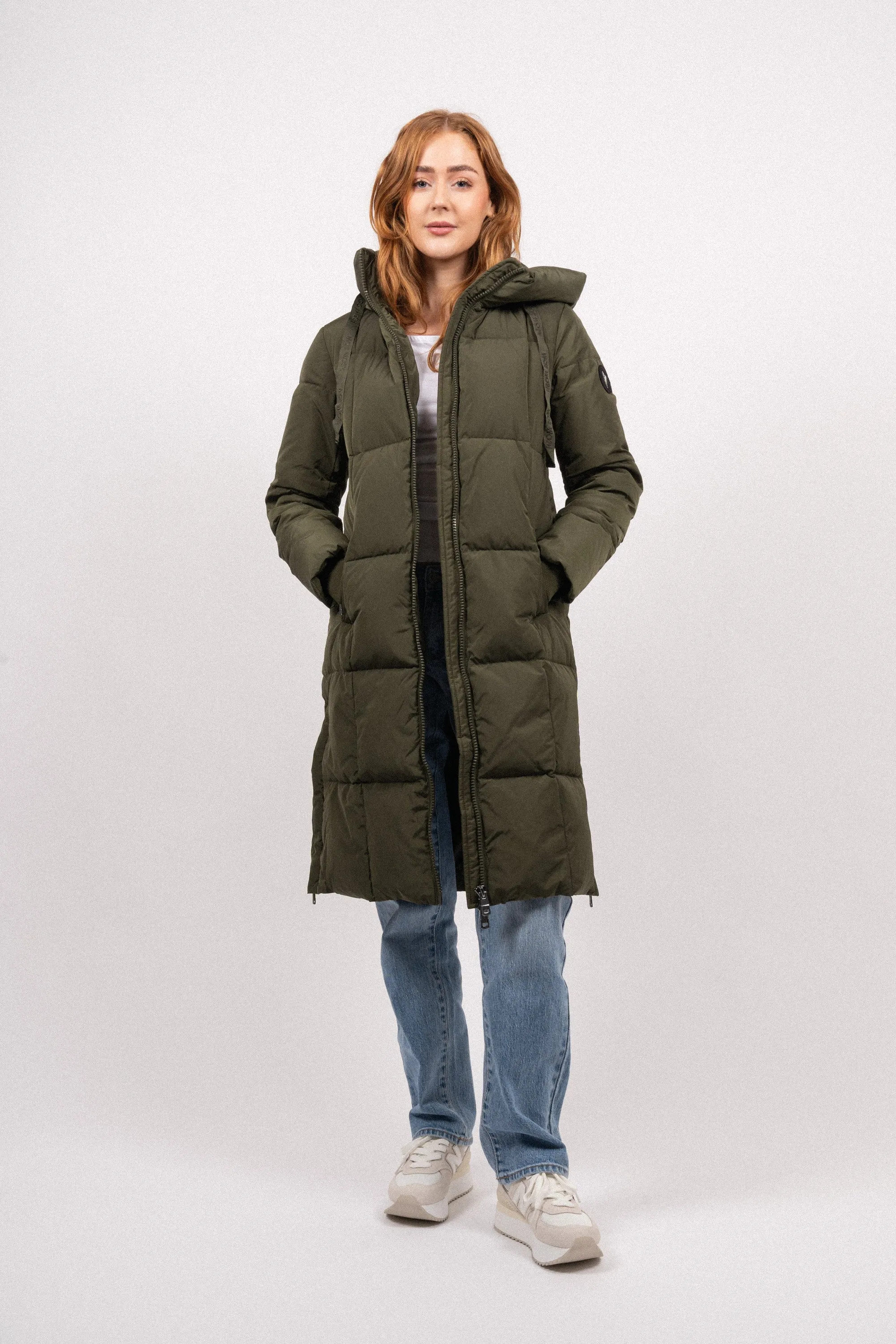 Nova Square Down Coat - Forest Night