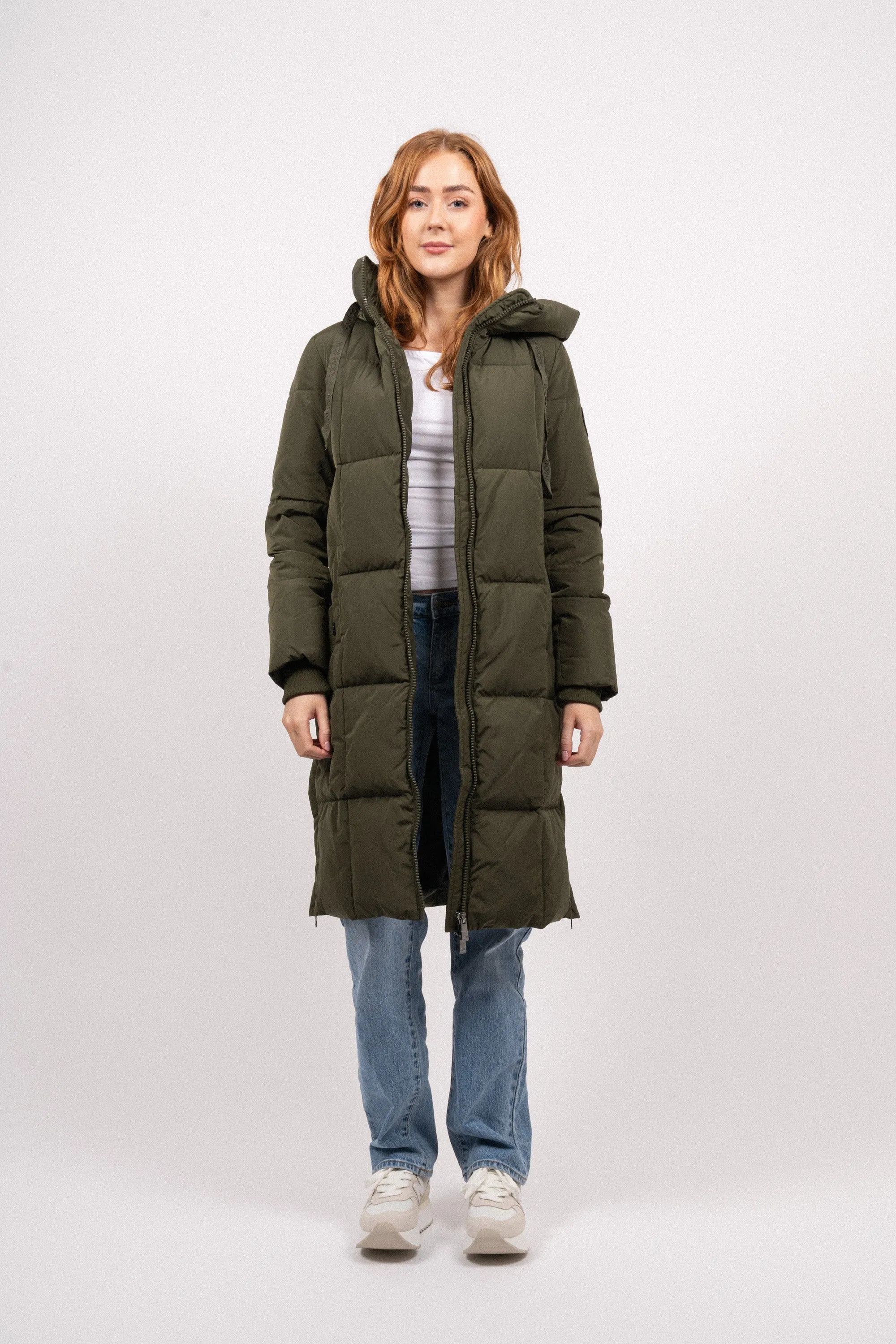 Nova Square Down Coat - Forest Night