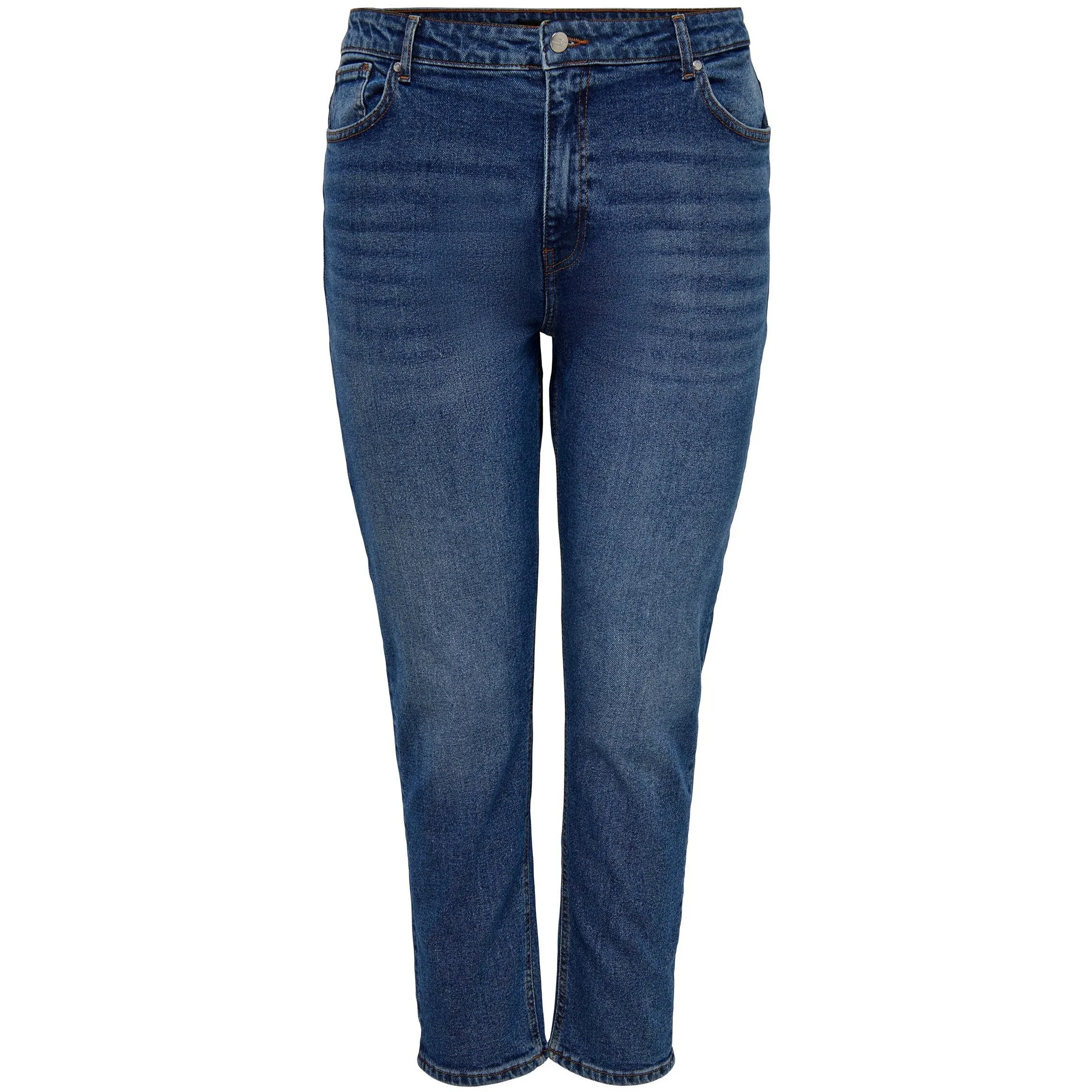 Only Carmakoma Mom Jeans in Dark Blue Denim