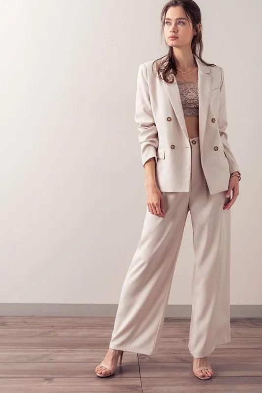 OversIzed Button Solid Vertigo Blazer
