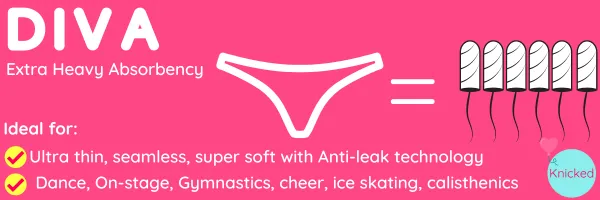 Period Dance Underwear ~ Dance Diva (Beige) ~ Seamless with Anti-leak Technology