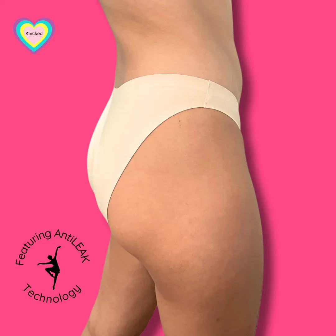 Period Dance Underwear ~ Dance Diva (Beige) ~ Seamless with Anti-leak Technology