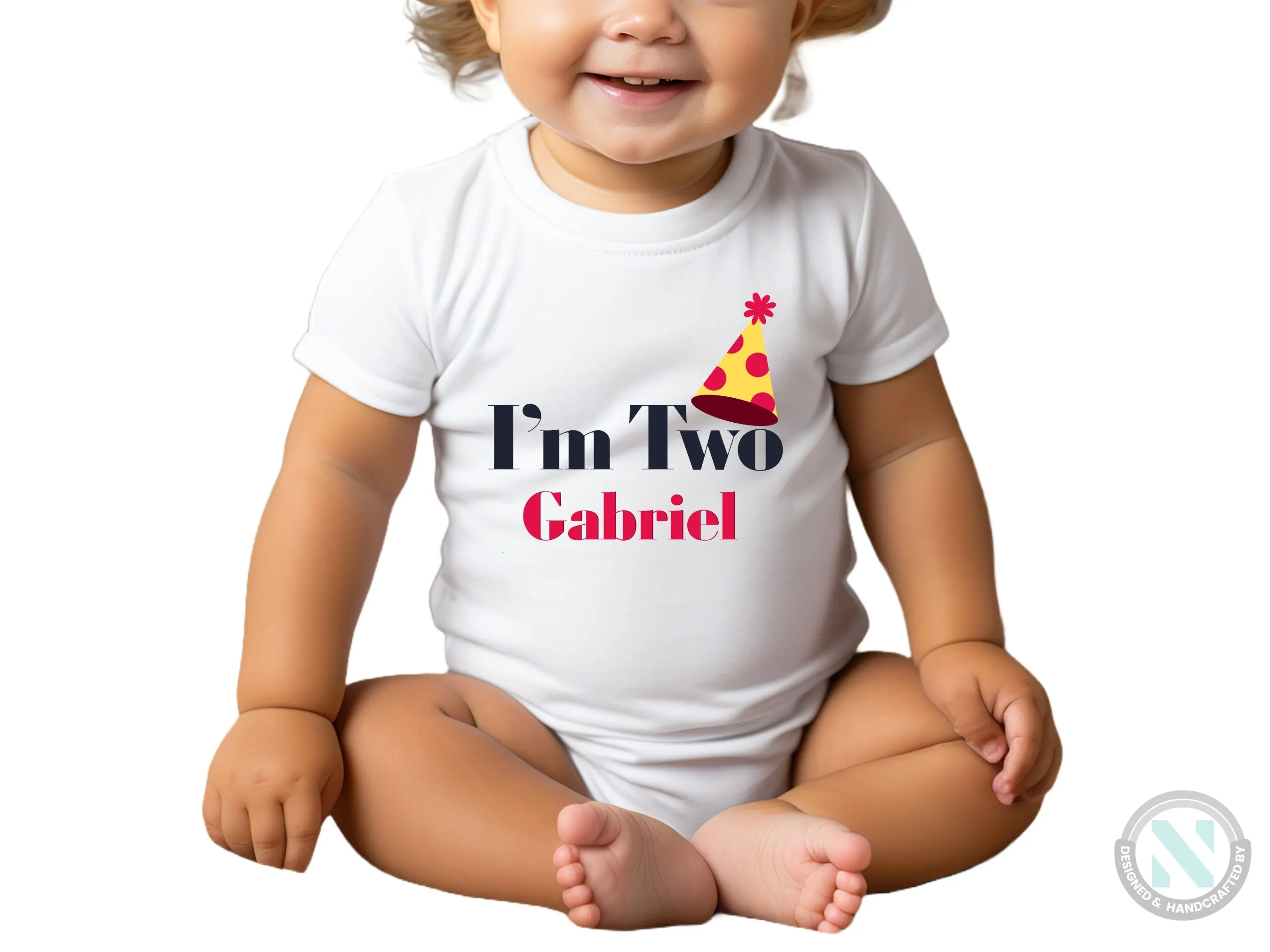 Personalized Baby Boy's Short Sleeve Bodysuit For Birthday Gift