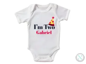 Personalized Baby Boy's Short Sleeve Bodysuit For Birthday Gift
