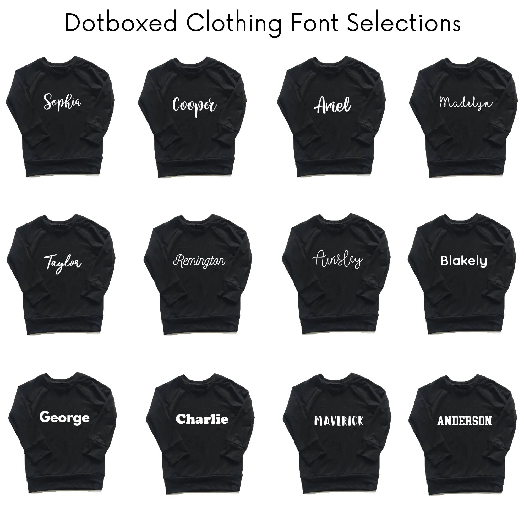 Personalized Name Bodysuit - BLACK