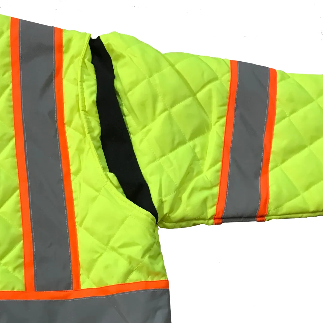 Petra Roc LOCQBJ-C3 Class 3 Two Tone Hi Vis Quilted Jacket