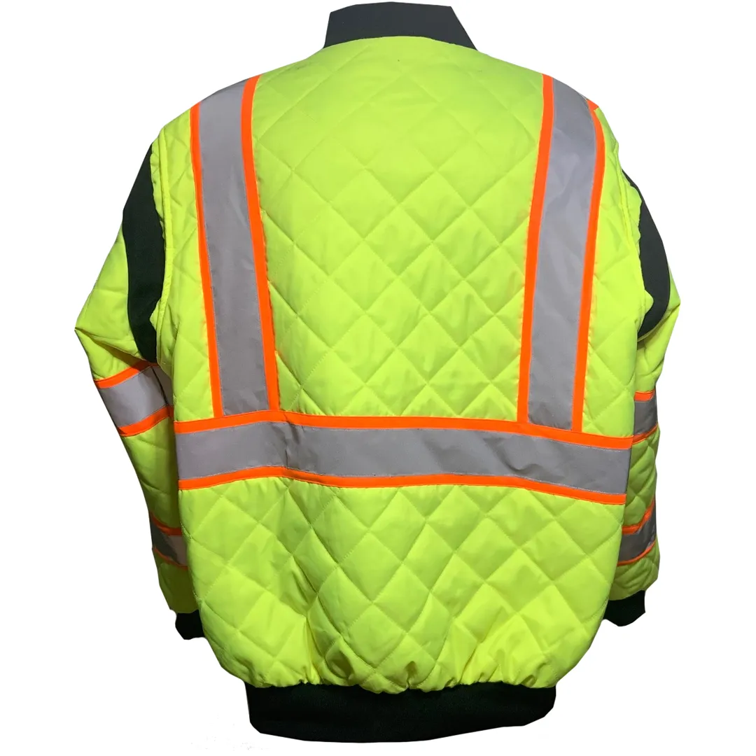 Petra Roc LOCQBJ-C3 Class 3 Two Tone Hi Vis Quilted Jacket