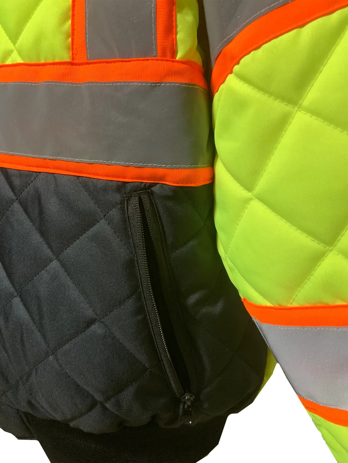 Petra Roc LOCQBJ-C3 Class 3 Two Tone Hi Vis Quilted Jacket