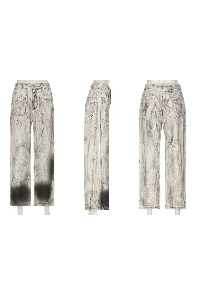 PF0285 Tie Dye Fashion Jeans