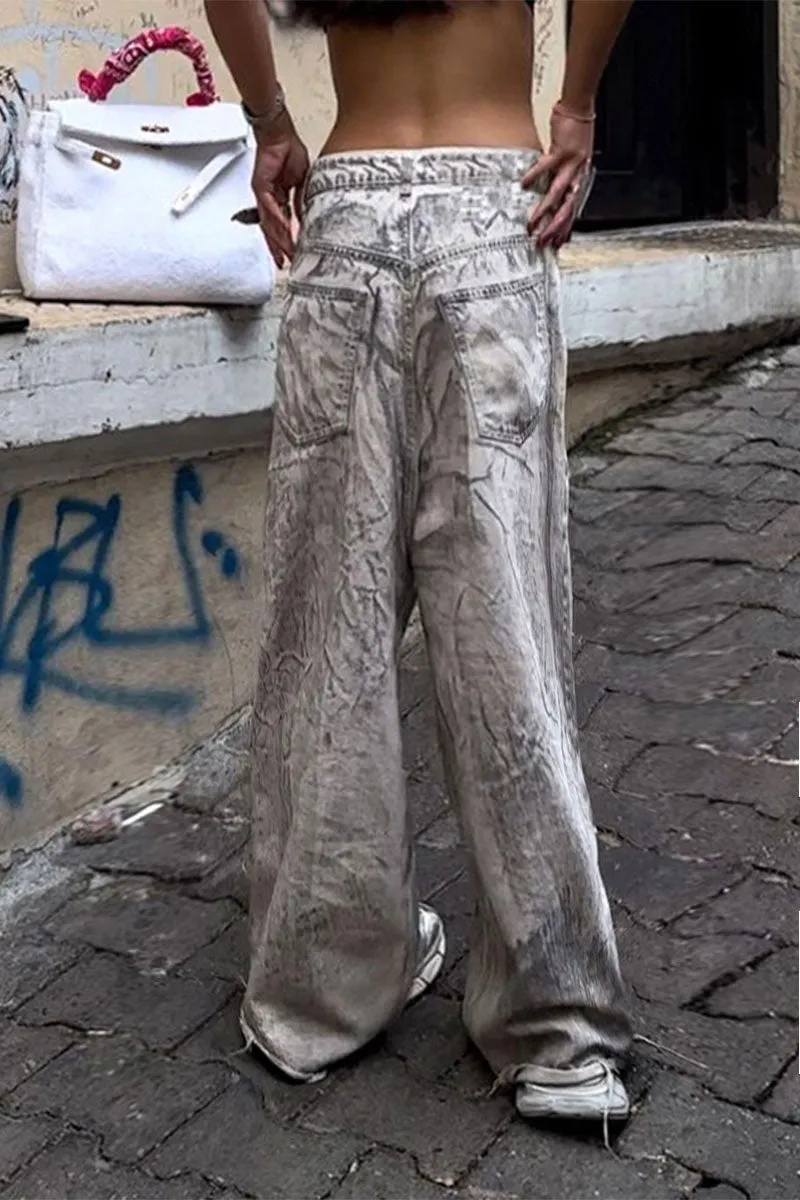 PF0285 Tie Dye Fashion Jeans