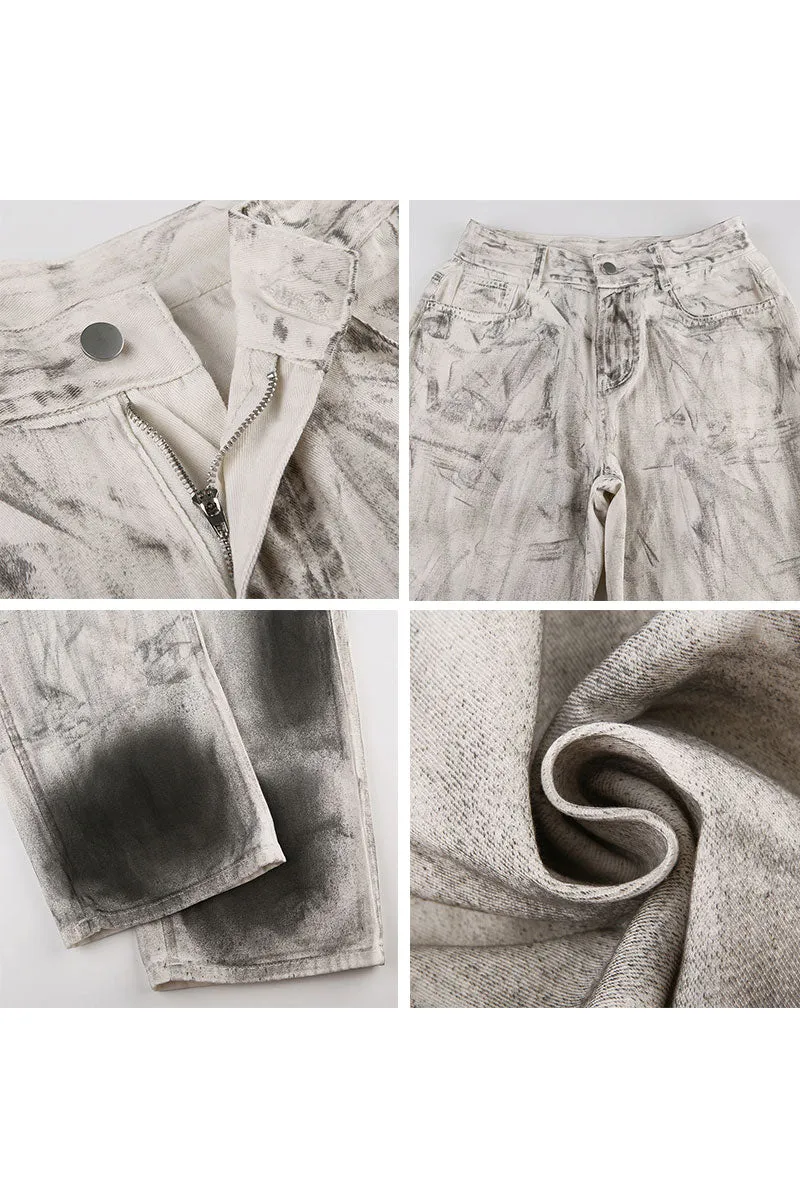 PF0285 Tie Dye Fashion Jeans