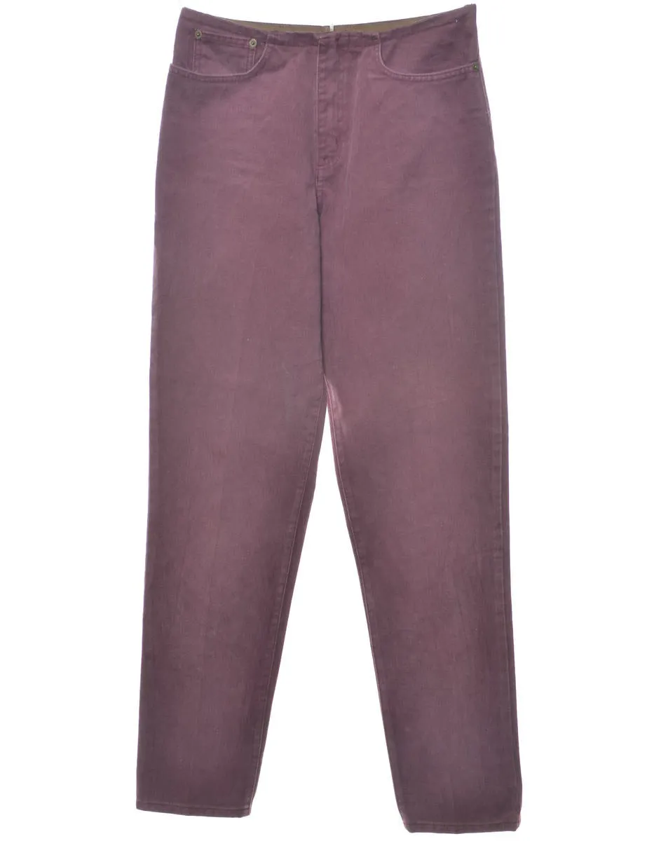 Plum Tapered Jeans - W28 L32