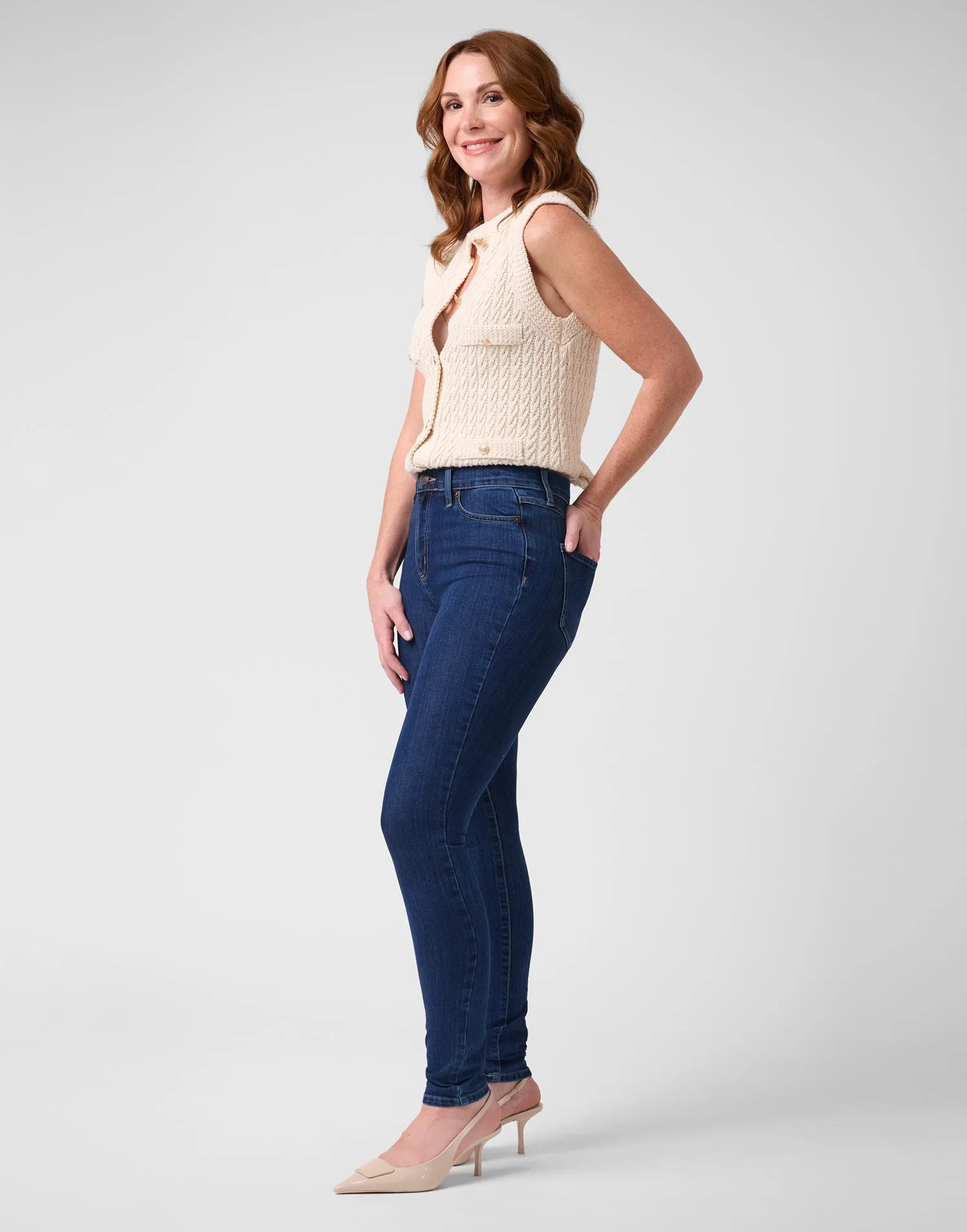 RACHEL CLASSIC RISE SKINNY JEANS / ATHENA