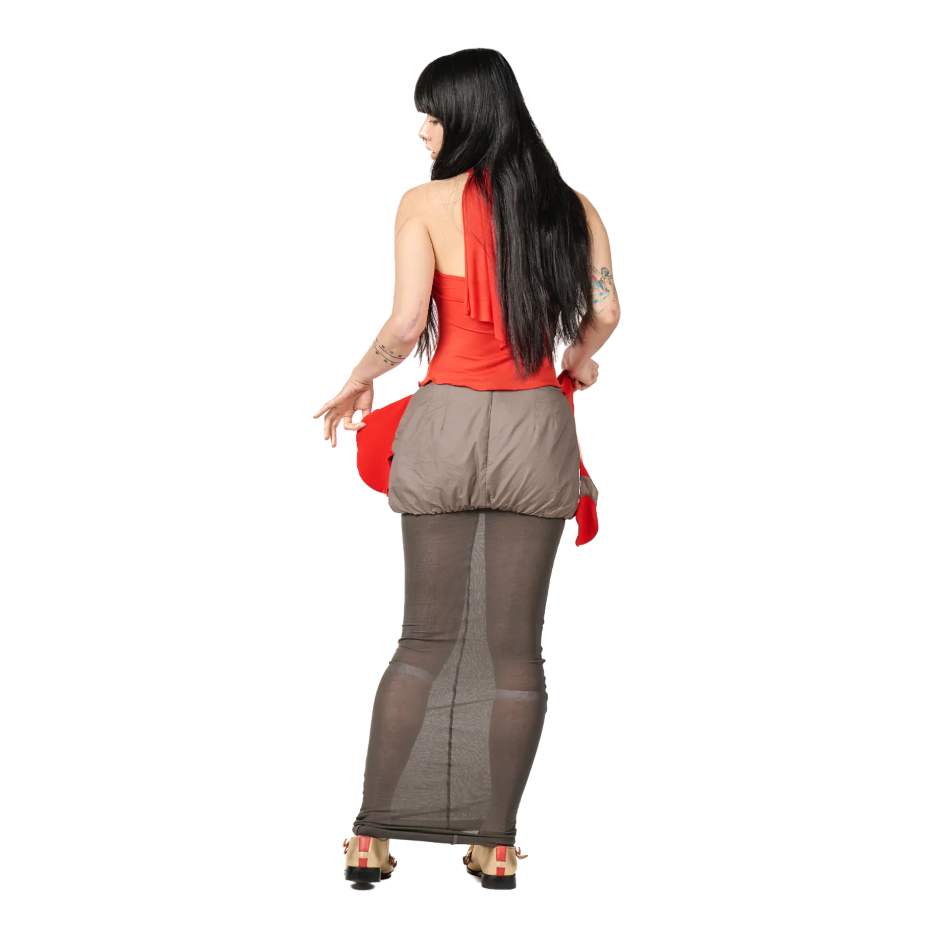 Red Fashion Hero Halter Tank Top