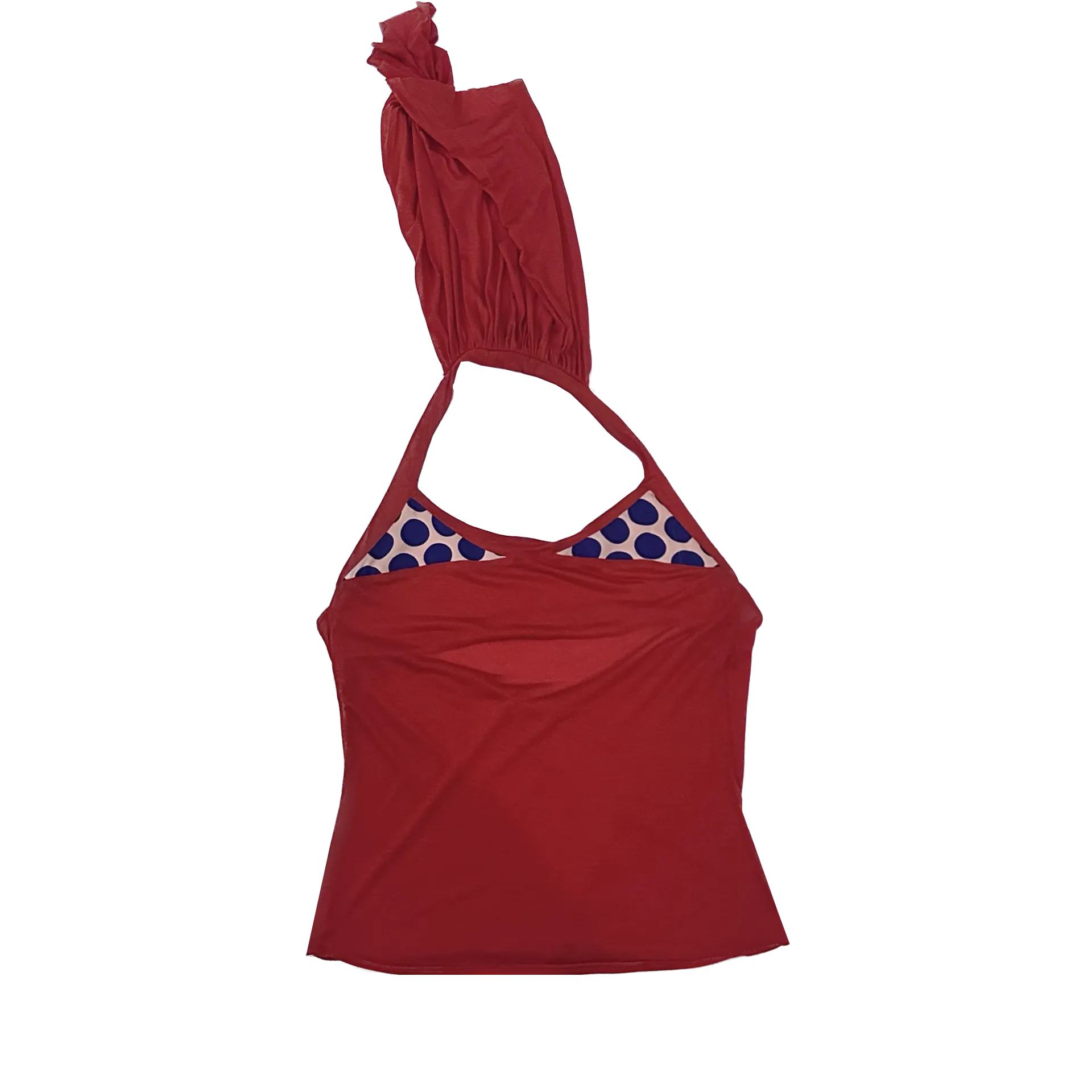 Red Fashion Hero Halter Tank Top