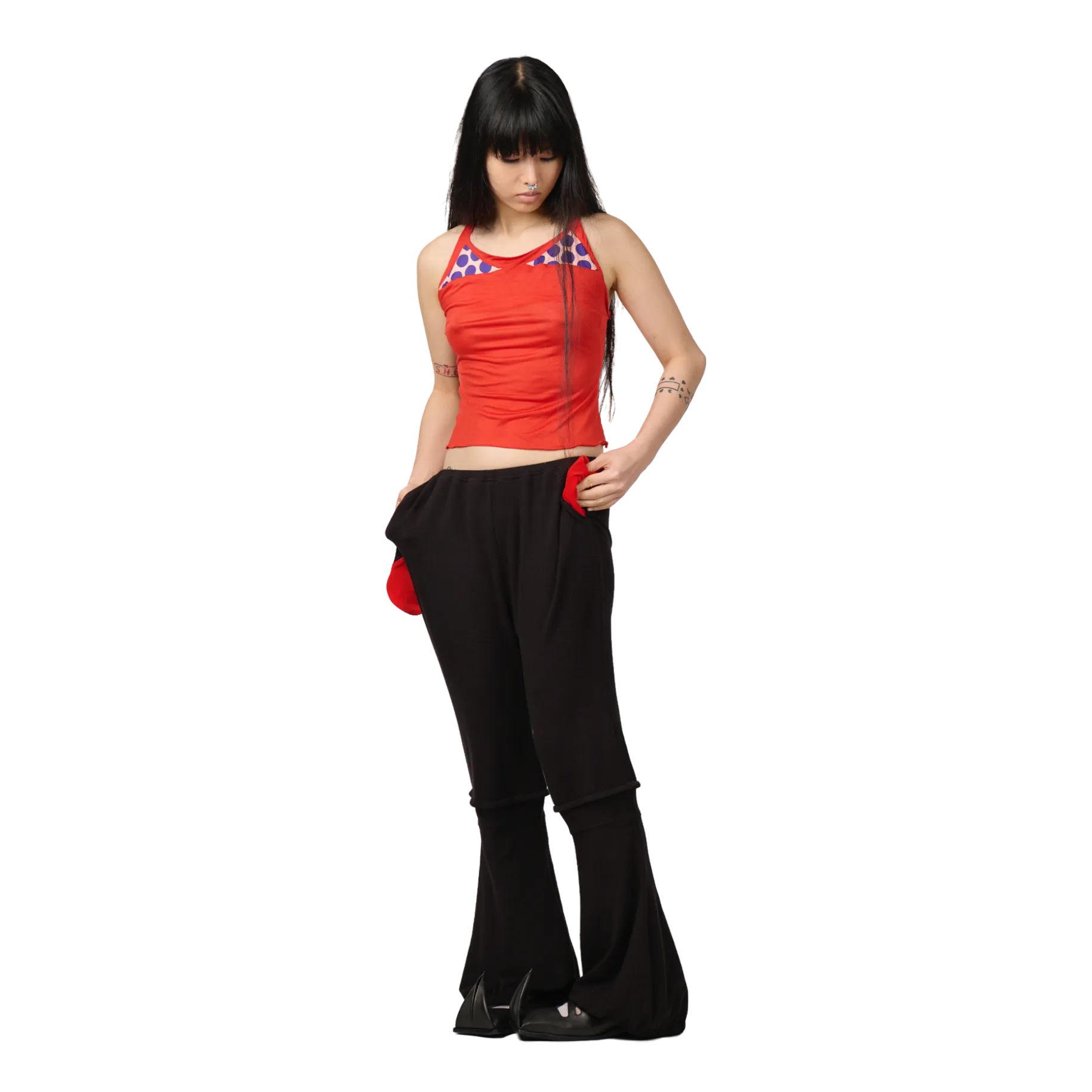 Red Fashion Hero Halter Tank Top