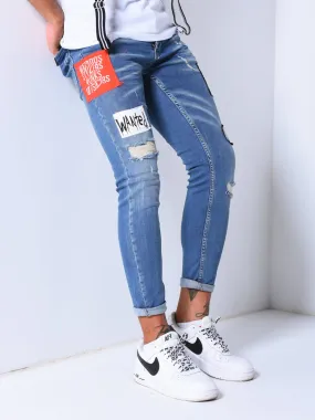 Ripped Jeans Patch Details