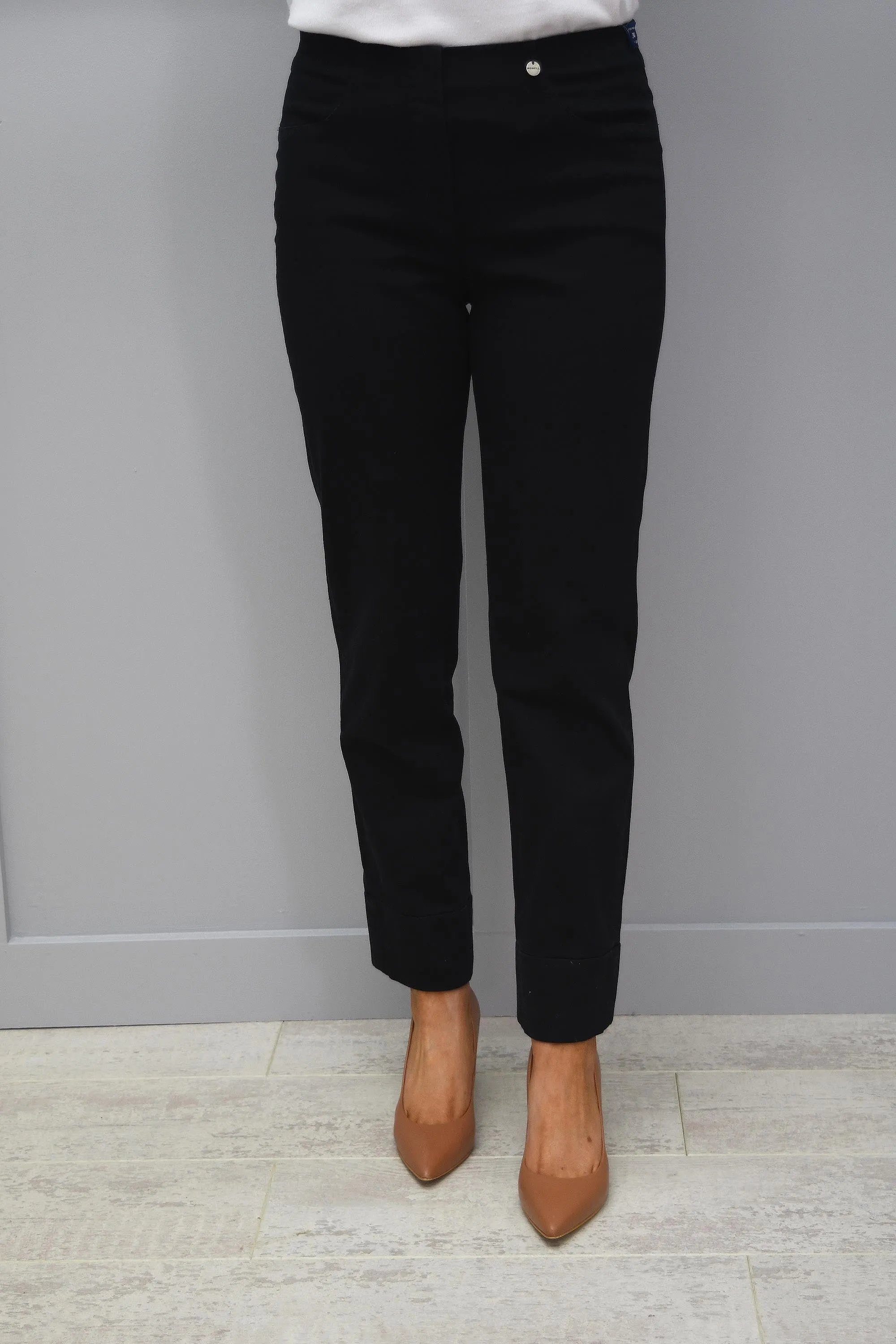 Robell Bella 7/8 Black Jeans - 51628 5448 90