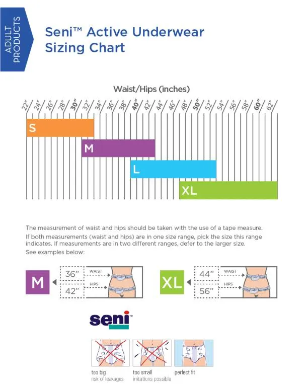 Seni Active for Men Adult Incontinence Pullup Diaper