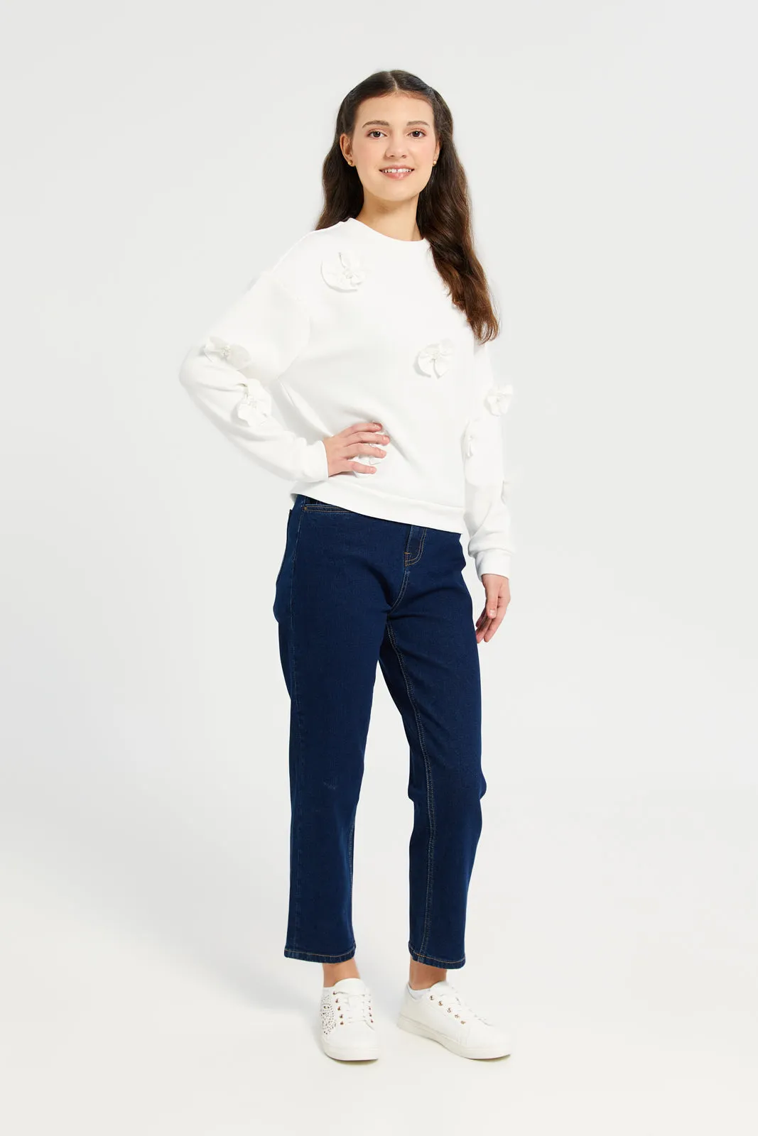 Senior Girls Navy Jeans