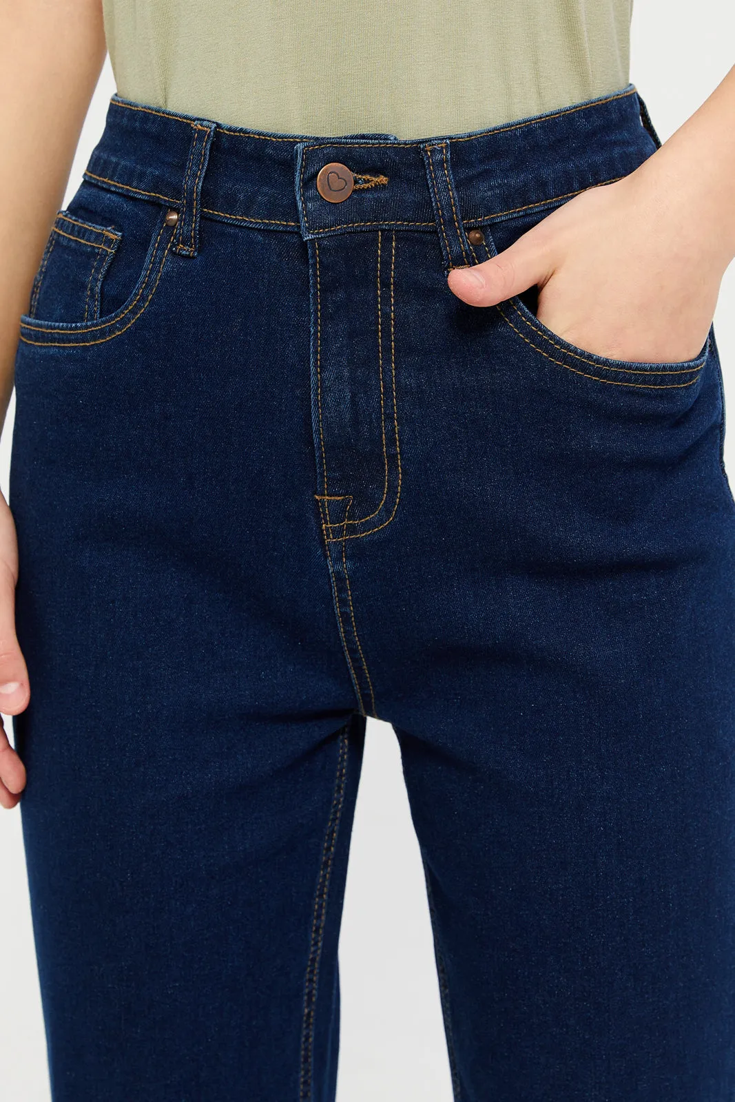 Senior Girls Navy Jeans