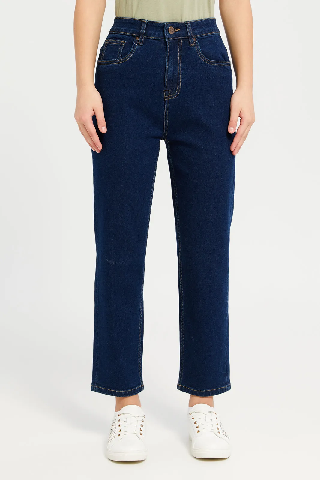 Senior Girls Navy Jeans