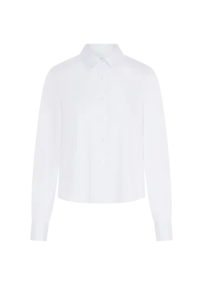 SIA COTTON STRETCH BLOUSE - WHITE