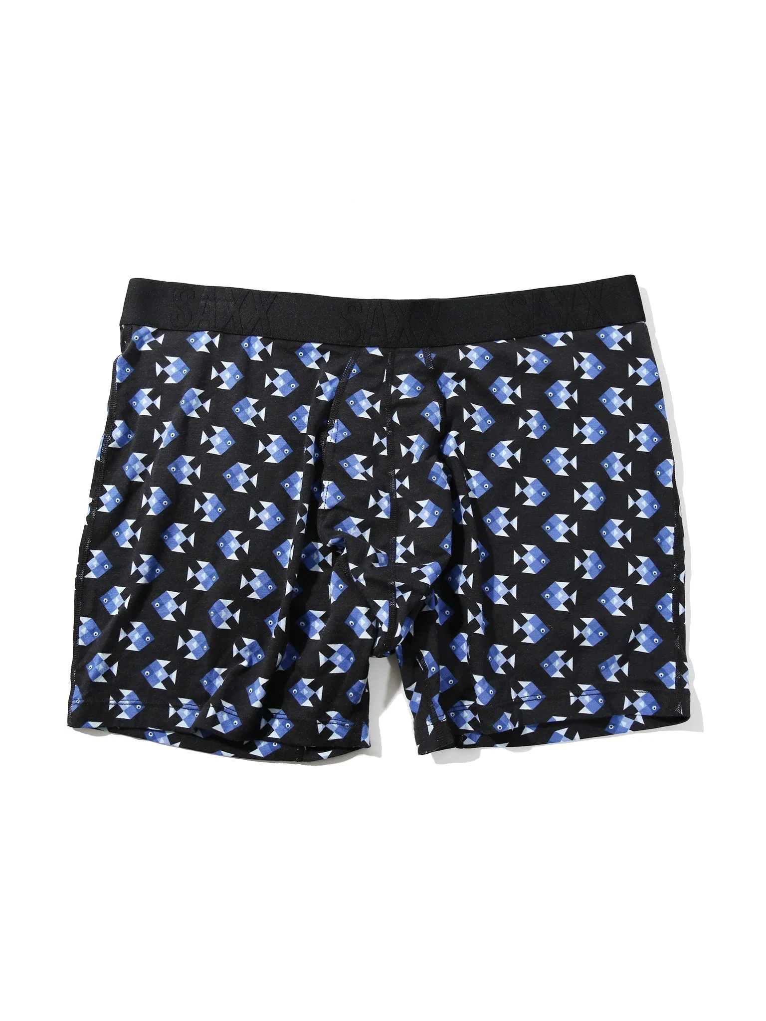 Signature Lace Original Rise Printed Thong And Saxx Drop Temp Cooling Cotton Boxer Brief Aquatic Check