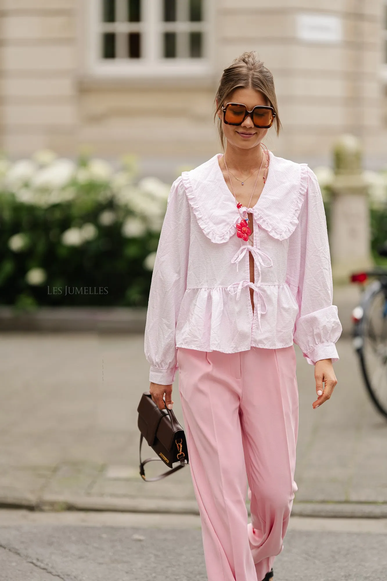 SLFTinni MW wide pant peony