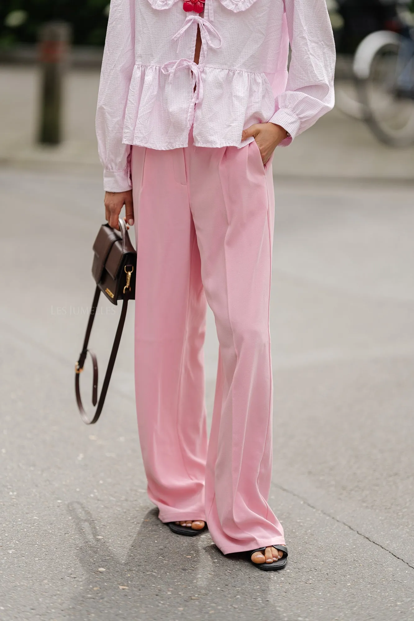 SLFTinni MW wide pant peony