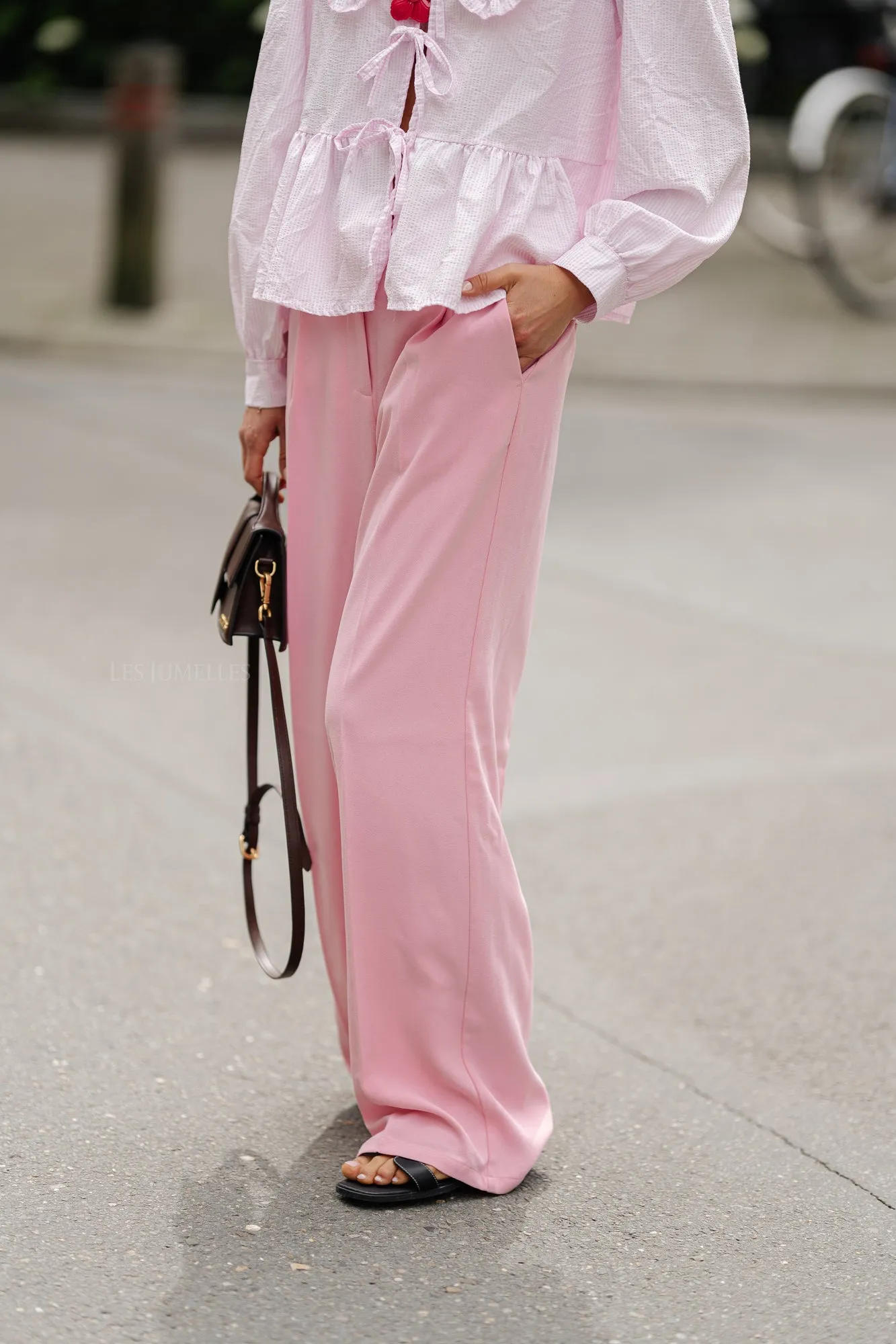 SLFTinni MW wide pant peony