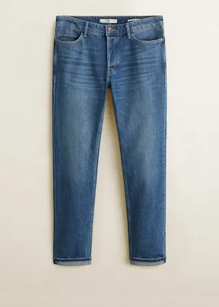 Slim Fit Medium Wash Tim Jeans