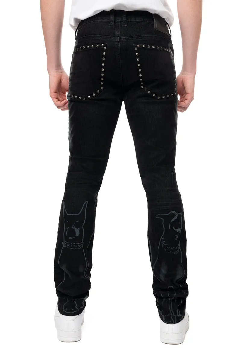 Smoke Rise Men's Color Flocked Jean