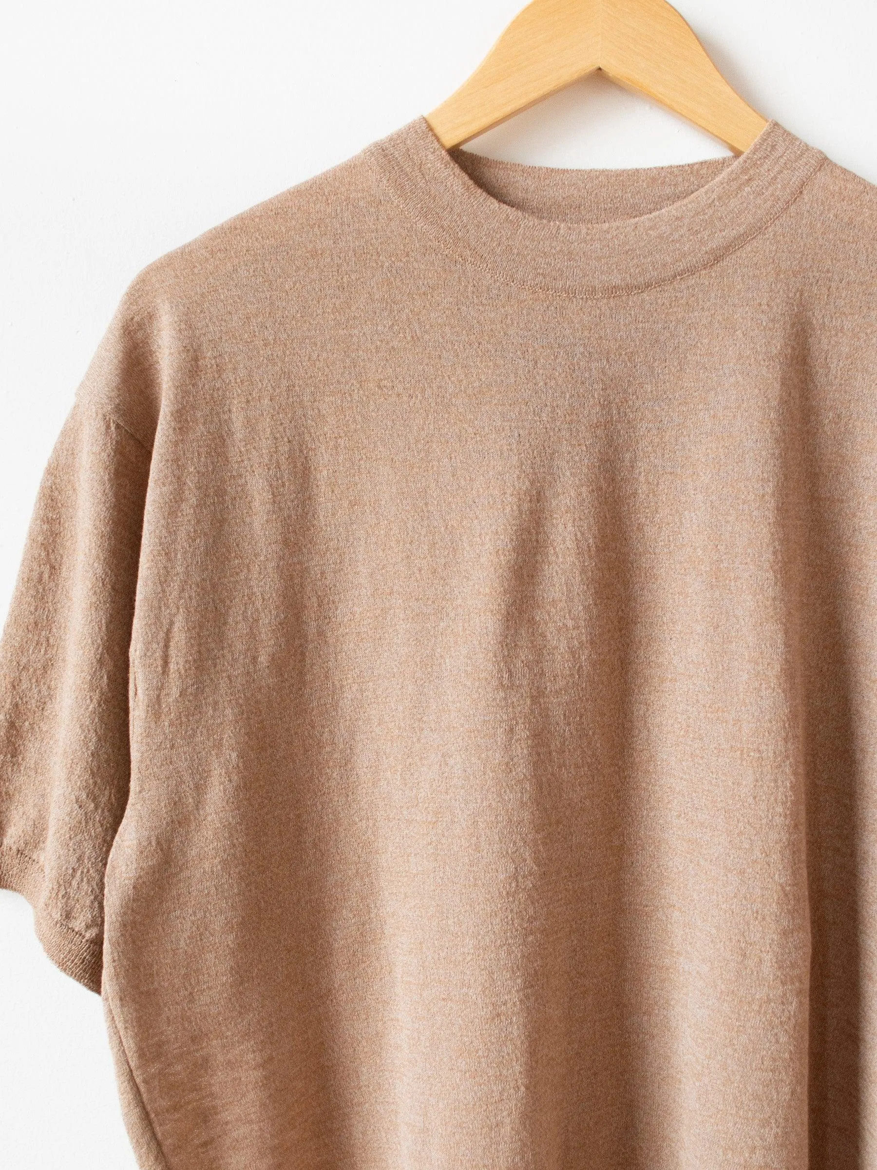 S/S Relaxed Sweater - Beige