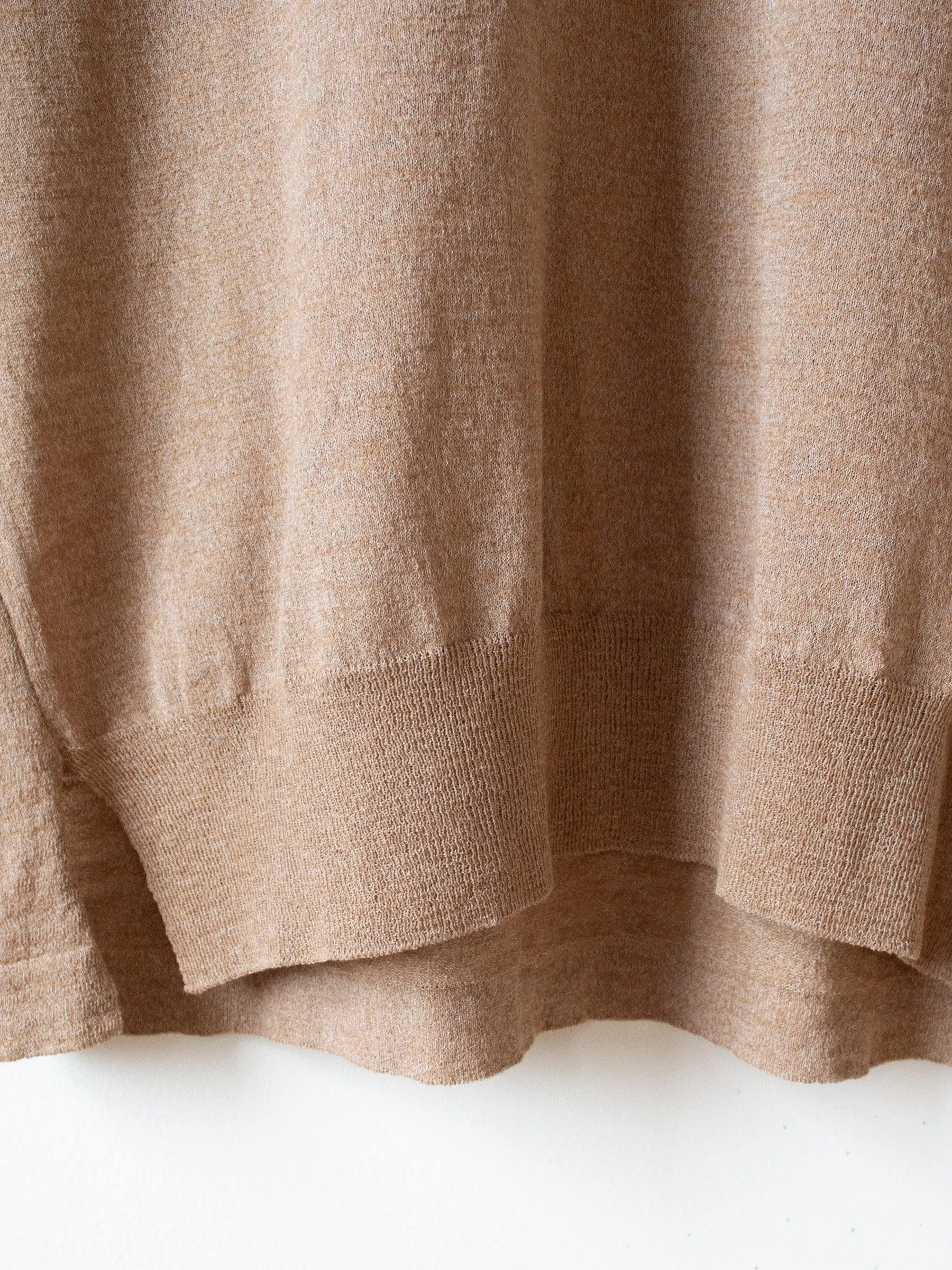S/S Relaxed Sweater - Beige
